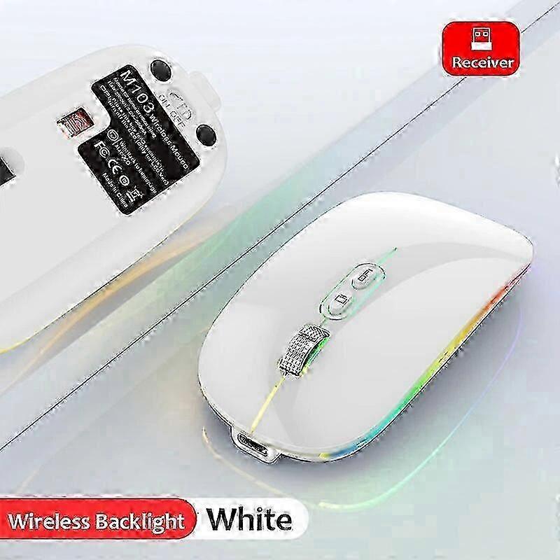 Backlit Dual Mode Silent Wireless Mouse