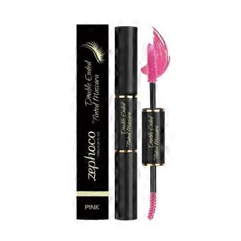 Double-Ended Pink Mascara - Natural, Long-Lasting, Curling, Smooth, Sweat-Proof for Stage Makeup