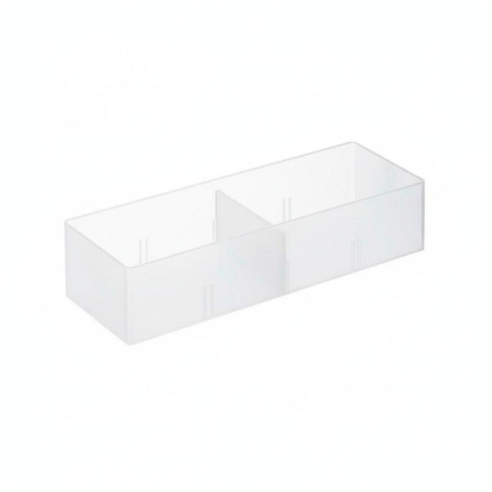 stackable Storage Tray Frosted Finish Desktop Organizer Space-Saving for Makeup