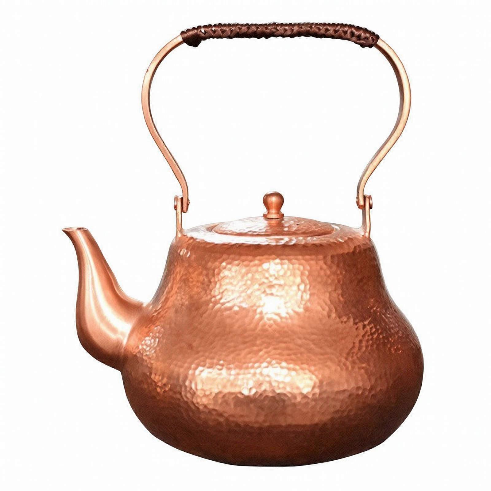 Copper Teapot Compact Copper Tea Kettle Long-Lasting for Kitchen
