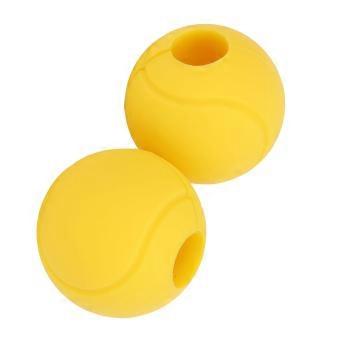 1 Paio Manopole Bilanciere Antiscivolo Addensare Manubri Impugnature Rotonde Per Manubri Bilanciere Sollevamento Pesi Esercizio Fitness Giallo
