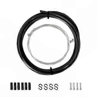 Quick-Install Bike Brake Wire Housing & Brake Cable Replacement, Heavy-Duty Black for Mountain Biking and Commuting