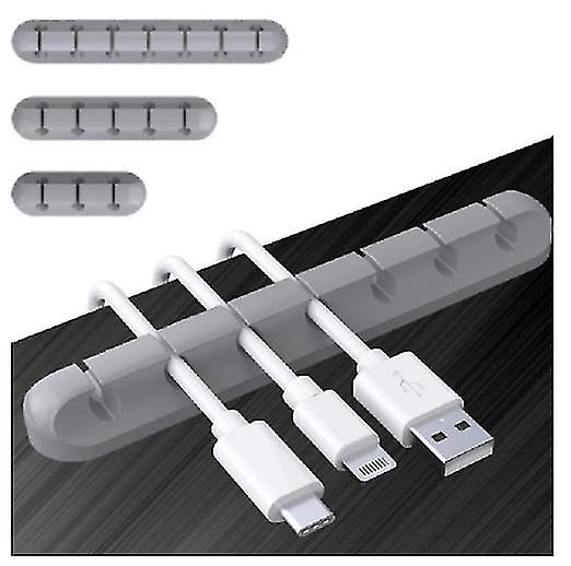 3pcs/set Usb Cable Holder Cable Clips Desktop Data Cable Organizer Cable Management Usb Cable Holder Clips
