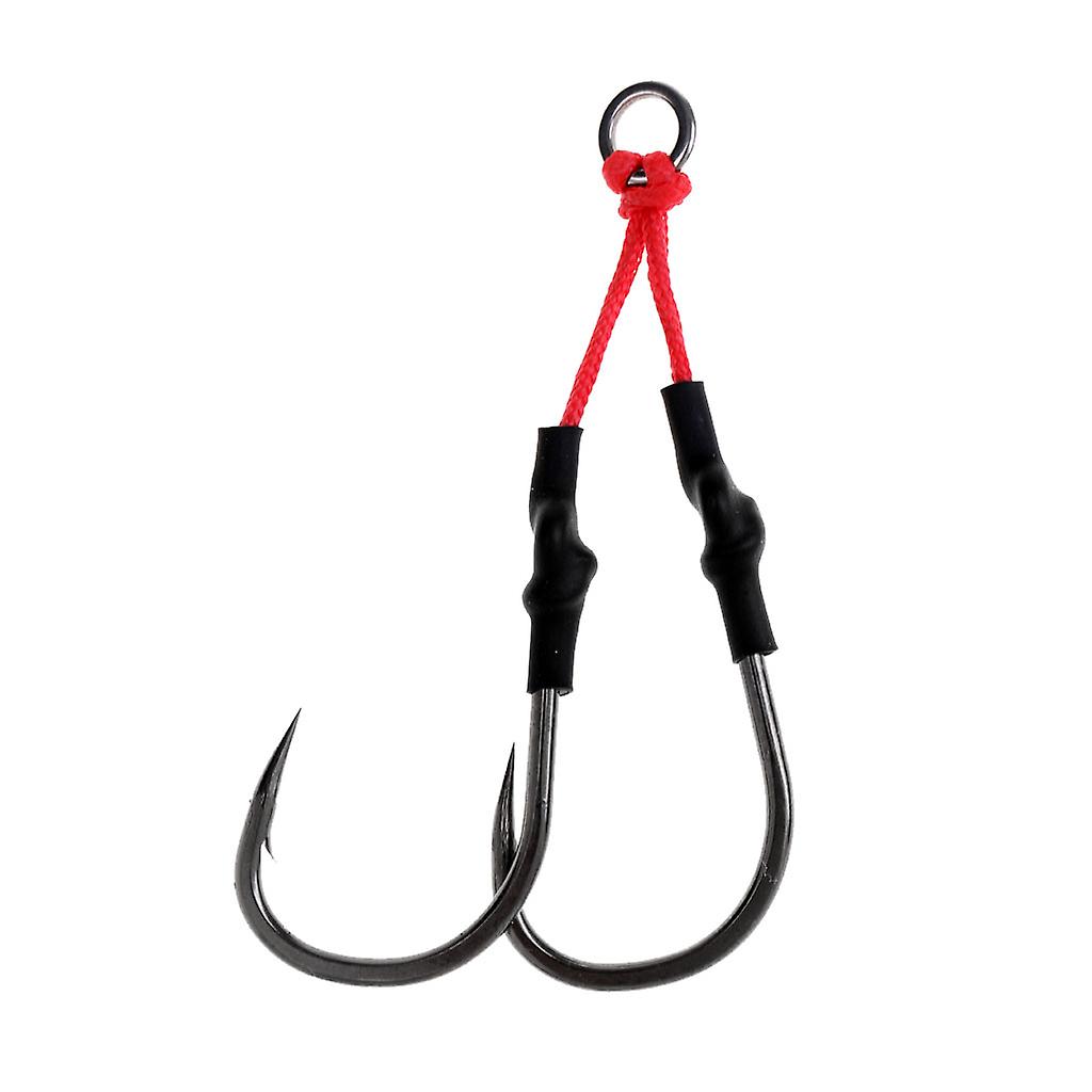 Jig Hooks Fishing Hooks Barbed Hooks Assist Hooks in Solid Ring Saltwater 8