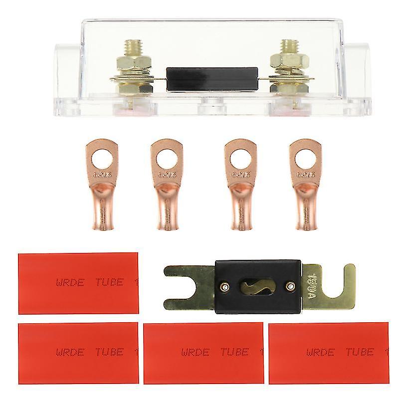 12.3X3.8cm Assorted Color Wire Caps & Nuts 1 Set 300a Fuse Box Block Fuse Holder Box And 150a Anl Fu