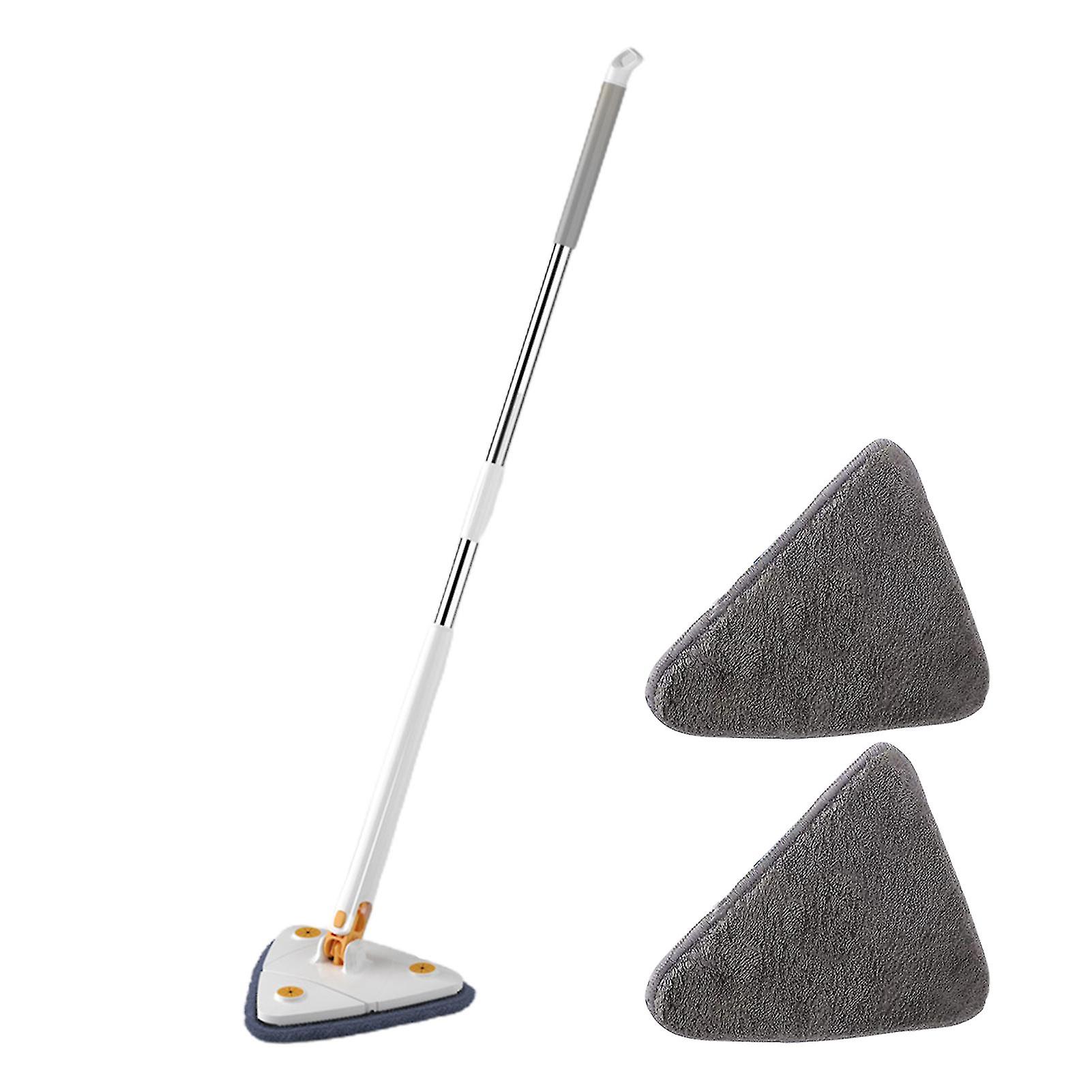 360 Rotatif Réglable Nettoyage Mop Humide & Sec Double Usage Triangle Gratuit Lavage à la Main