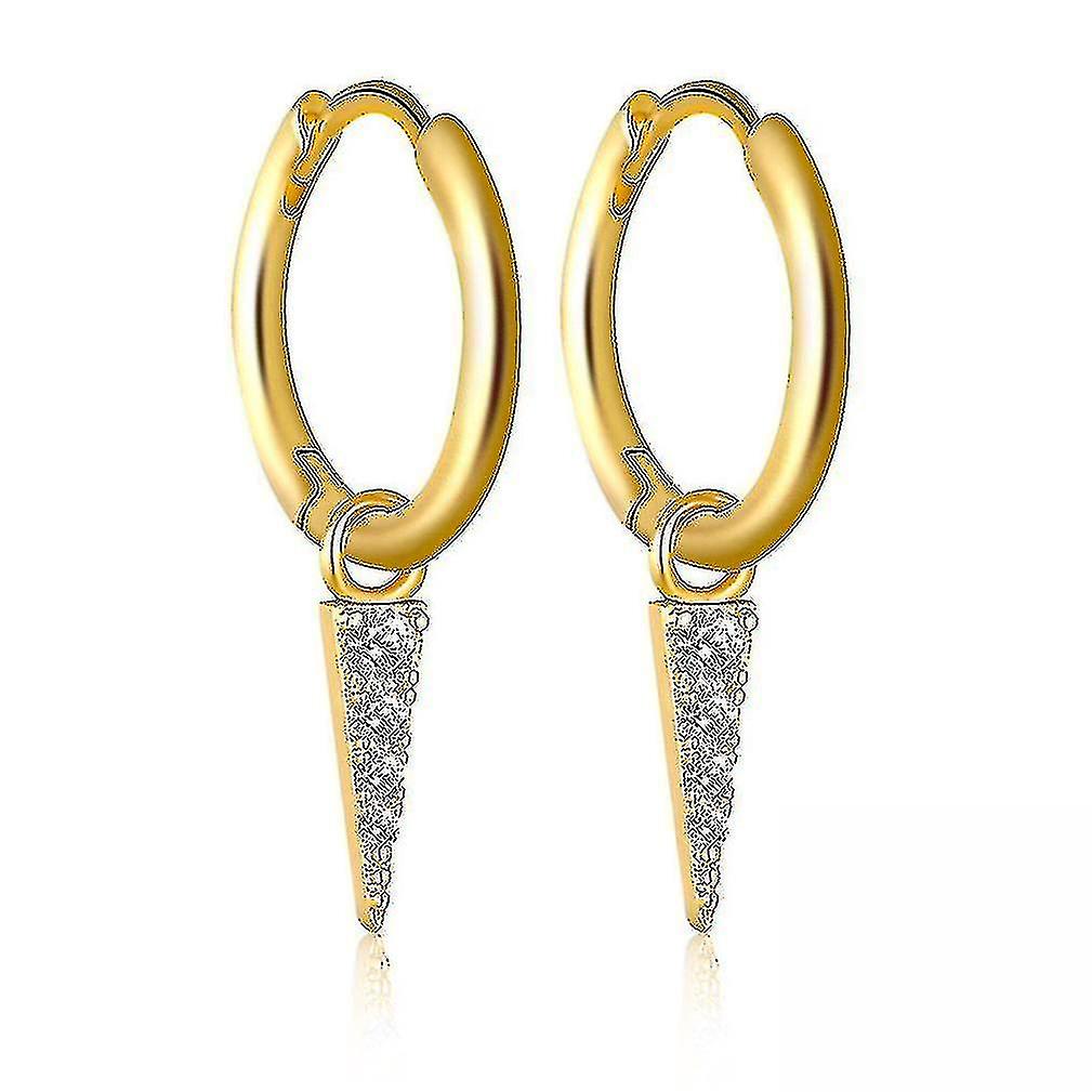 Earstuds Tassel Tri S925 Ometric Embedded Earrings Ear Clips For Use