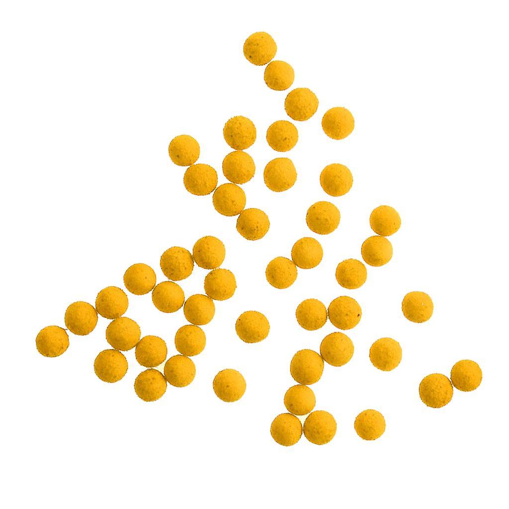 30 יחידות / חבילה עגול חרוזי דיג EVA מגוון חרוזים קשיח כדור צף צהוב