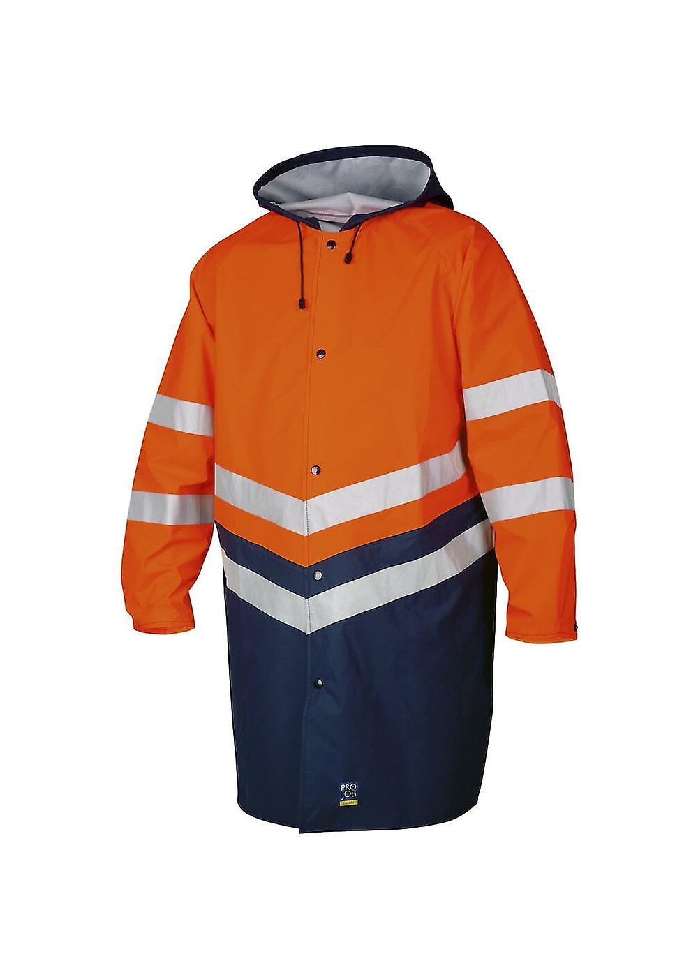Men's Projob Hi Visibility Rain Jacket EN ISO 20471 Class 3 646403
