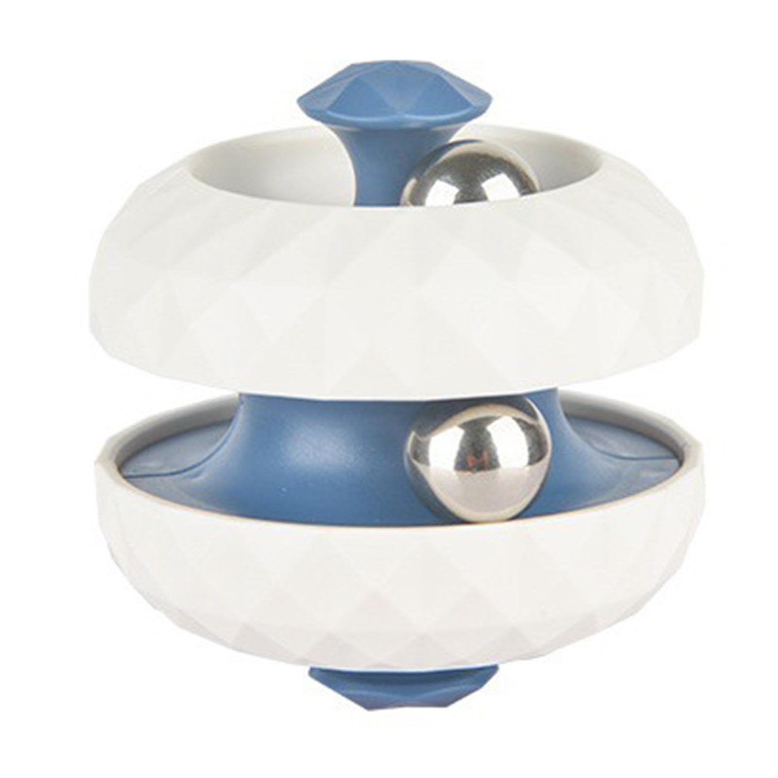 Fingertip Gyro Rounded Double Layer Rolling Ball Orbital Pocket-sized Anti-anxiety Sensory Toy Hand Fidget Spinning Top Decompression Toy Kids Toy Gif