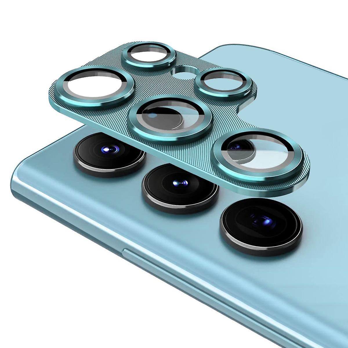 For Samsung Galaxy S23 Ultra Camera Lens Protector Aluminium Alloy+Tempered Glass Lens Film