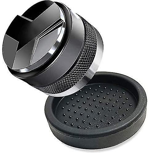 51mm Distributeur de café Tamper, 51mm pour Dedica Portafilter avec tapis d’effraction en silicone, profondeur réglable