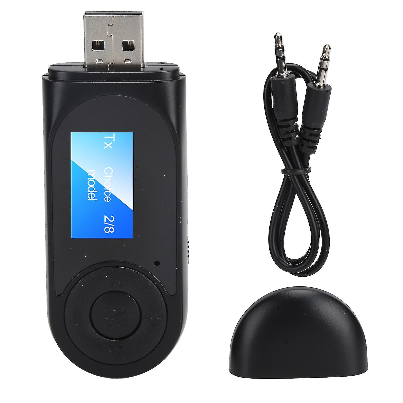 2 in 1 Bluetooth 5.0 Adapter with LCD Display - o Receiver & Transmitter, Hands-Free
