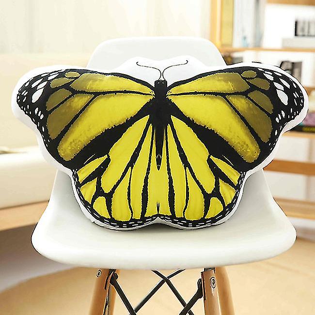 Creative Simulation Butterfly Plush Pillow Printing Filling Home Decor