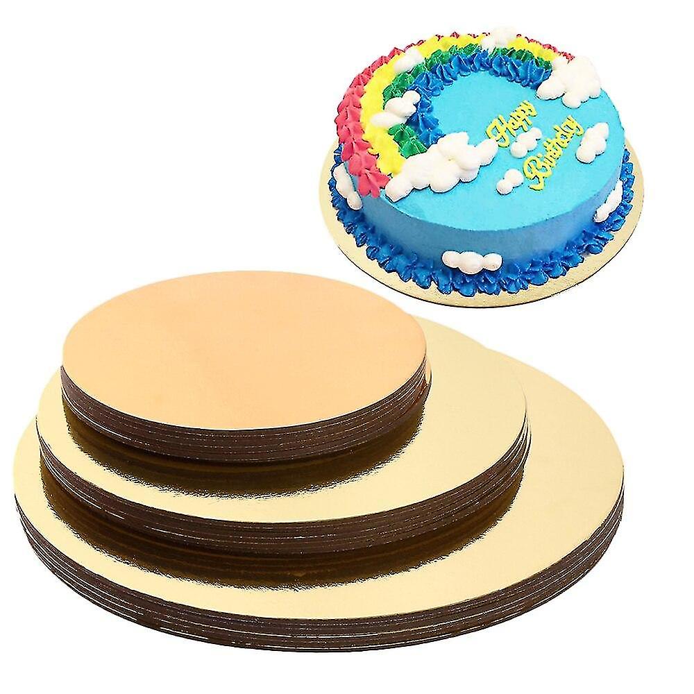 Baking Cookie Sheets Cake Boards Set Of 18 Cake Circle Bases 6 Inches 8 Inches And 10 Inches 6 Of Each Baking Gold