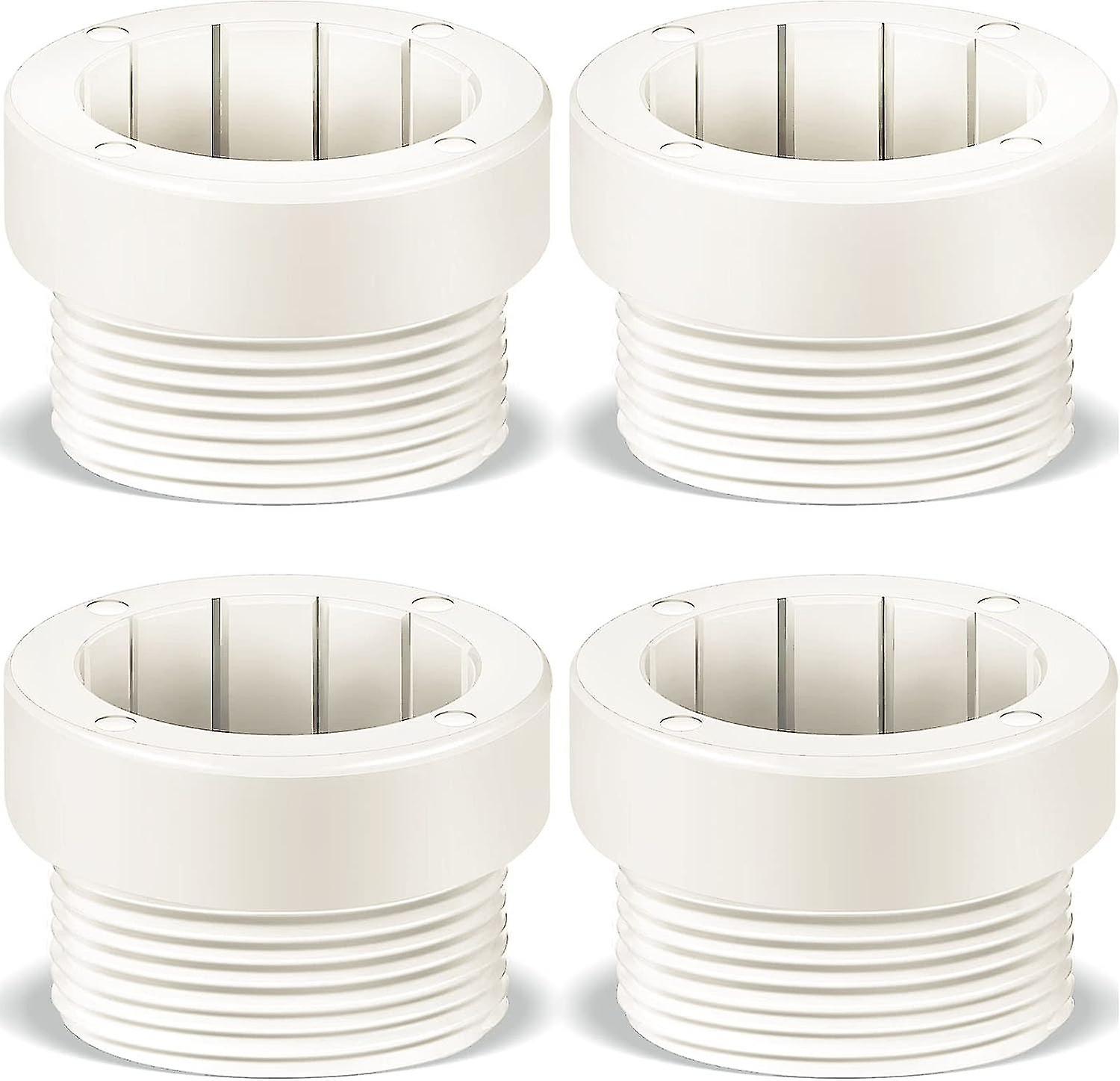 4 Pcs Pool Umbrella Stabilizer Adapter Threaded Adapter Sleeves Umbrella Pole Stabilizer For 1 3/4" Pool Umbrella Insert