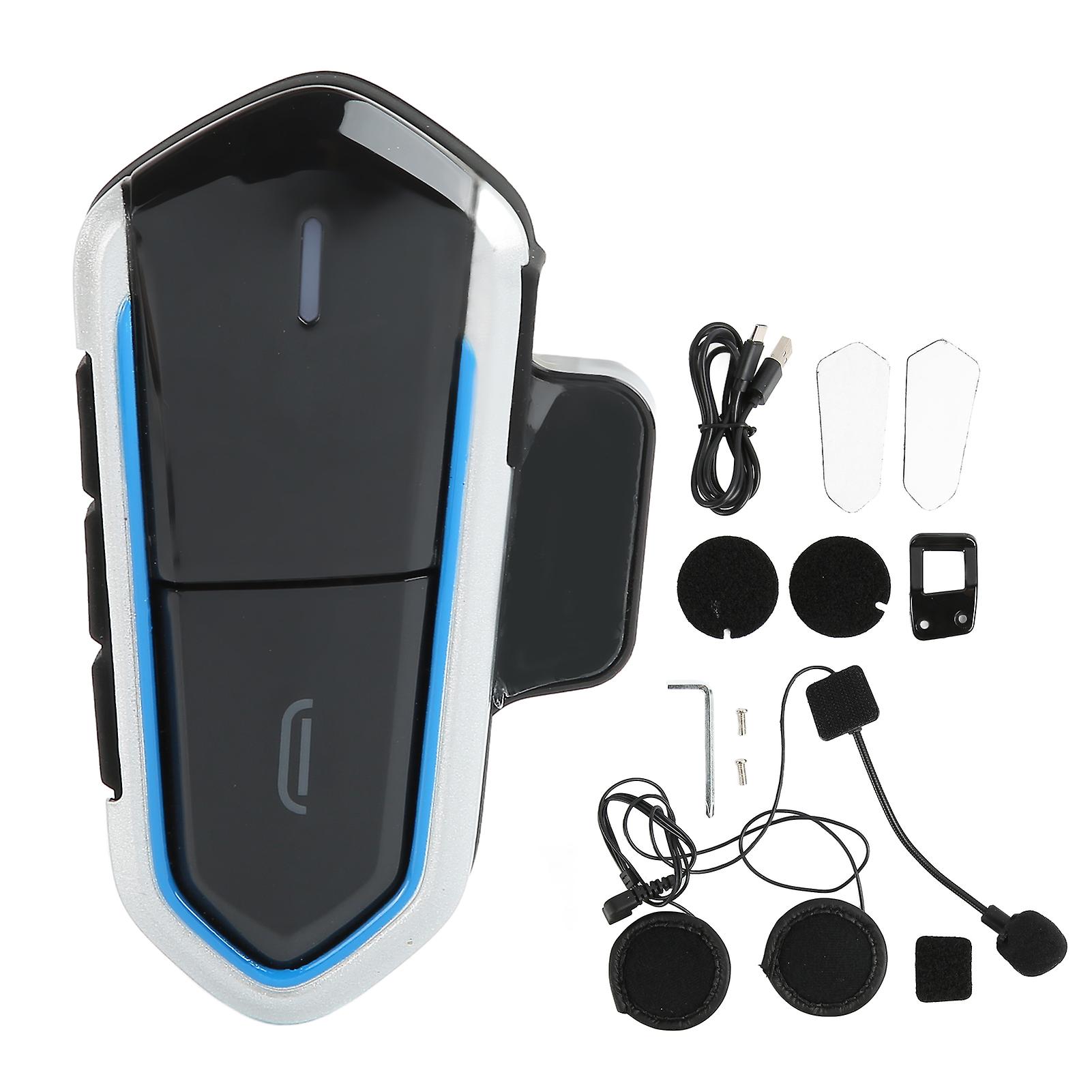 Waterproof Motorcycle Bluetooth Headset with Large Buttons, Ultra Thin