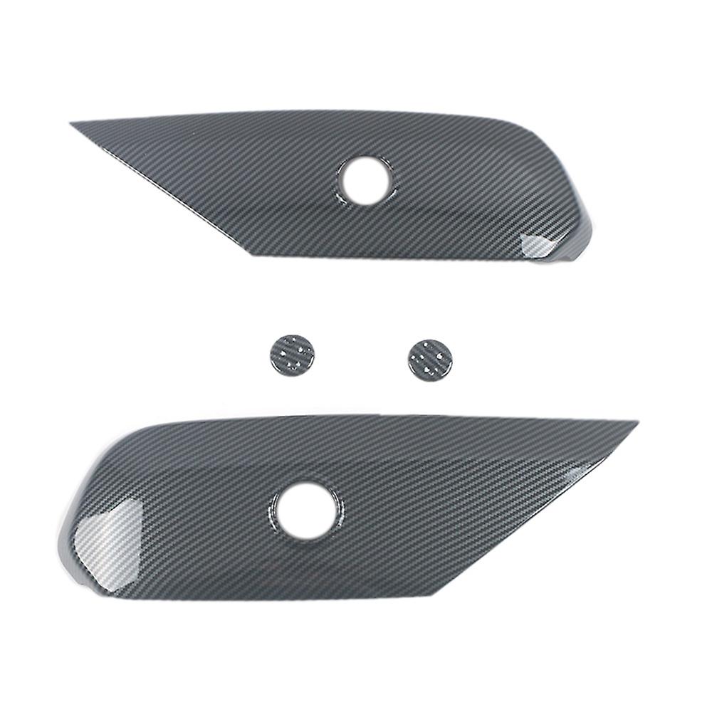 1 Pair Car Seat Adjustment Switch Panel Trim Cover ABS for - C-Class W206 C260 2022 Carbon Fiber