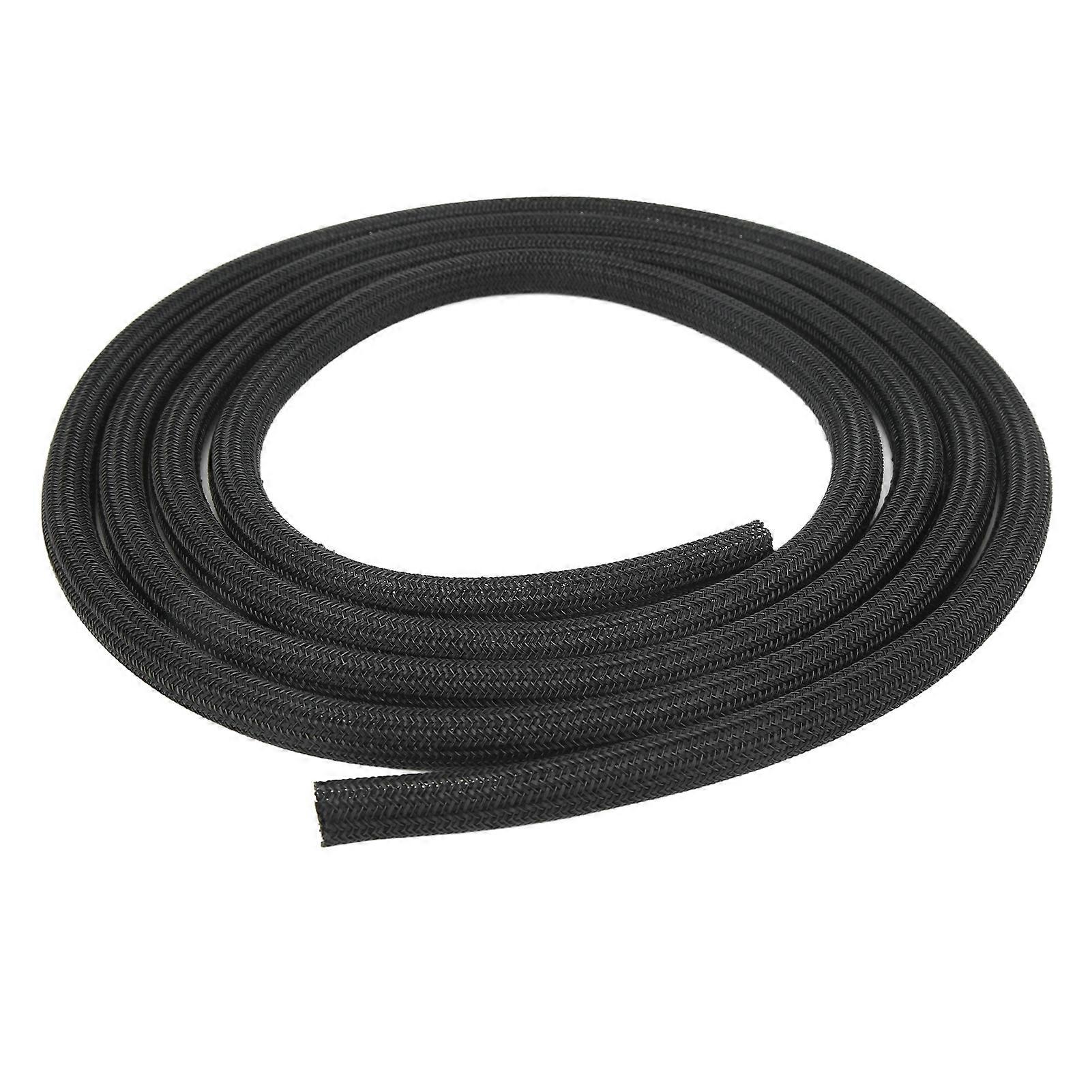 Cable Sleeve 1/2in Diameter Polyethylene Prevent Pets Chewing Black Cord Protector 7.5m/25ft