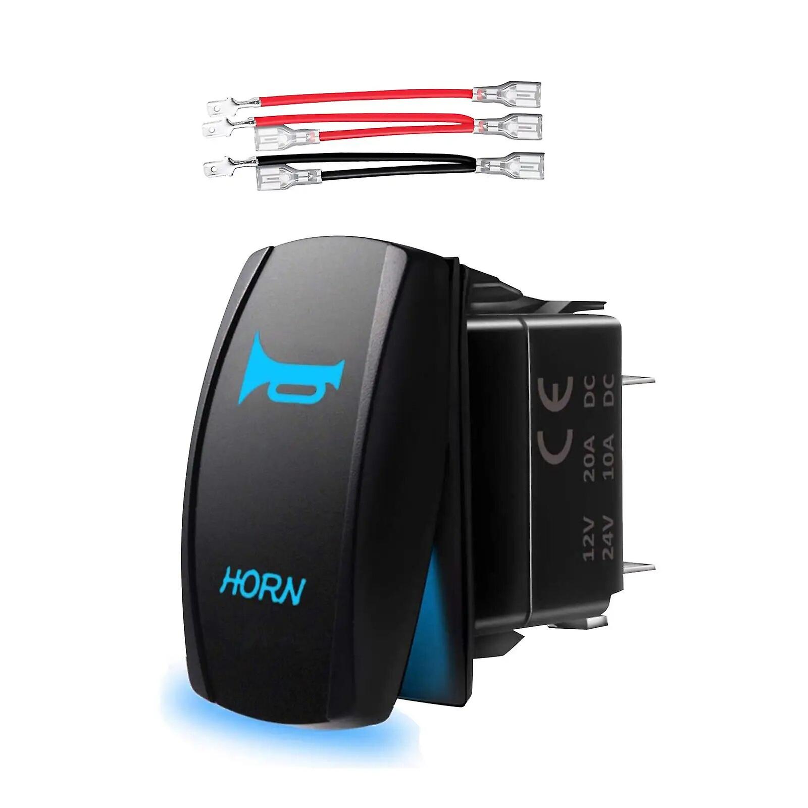 Rocker Button Switch 5Pin on Off Marine LED Light Waterproof Momentary~6942