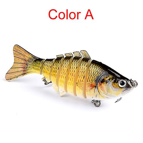 Fish Bait Lure Swimming Colorful Minnow Bass Tackle Fishing Gear Bionic Hard New