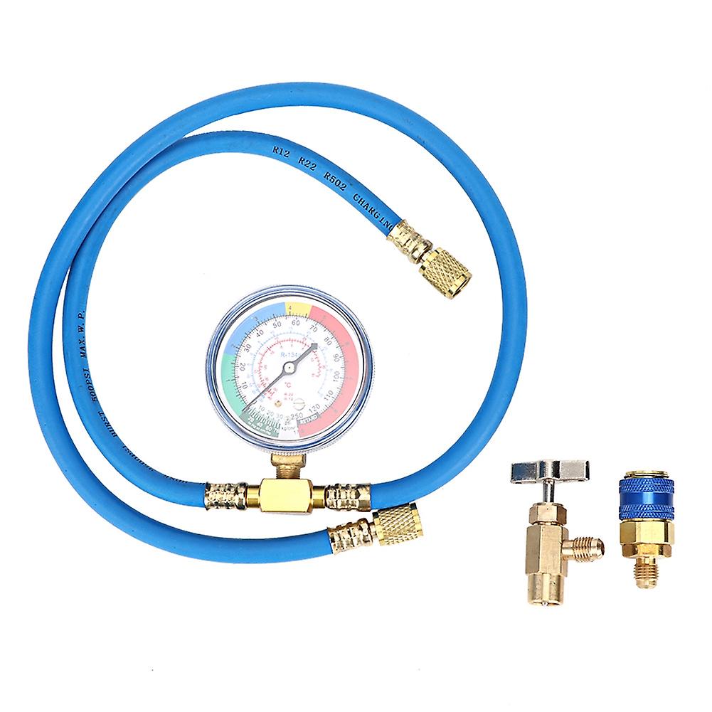 R134A Refrigerant Charging Hose with Gauge for Easy Car AC Recharge and Monitoring