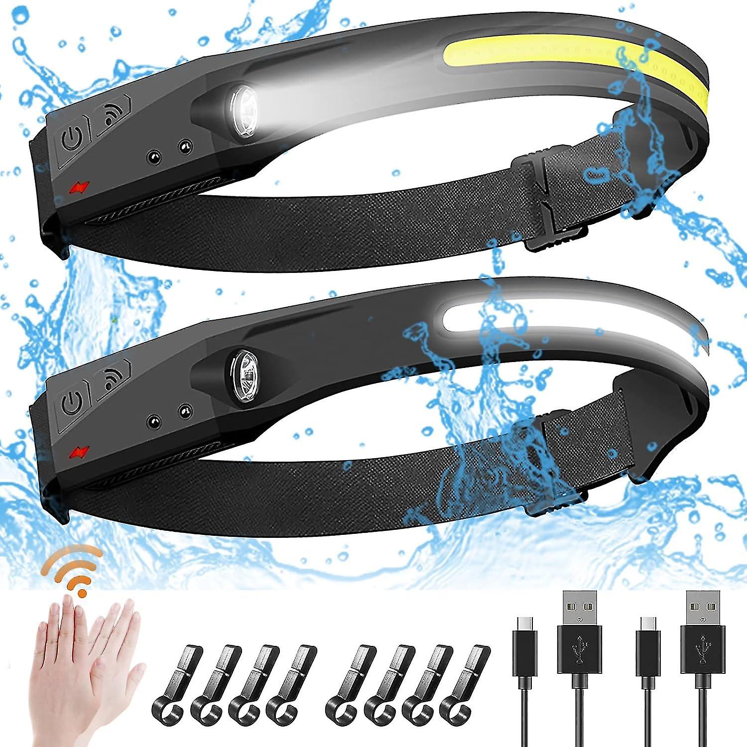 Motion Sensor Headlamp, Rechargeable, 5 Lighting Modes