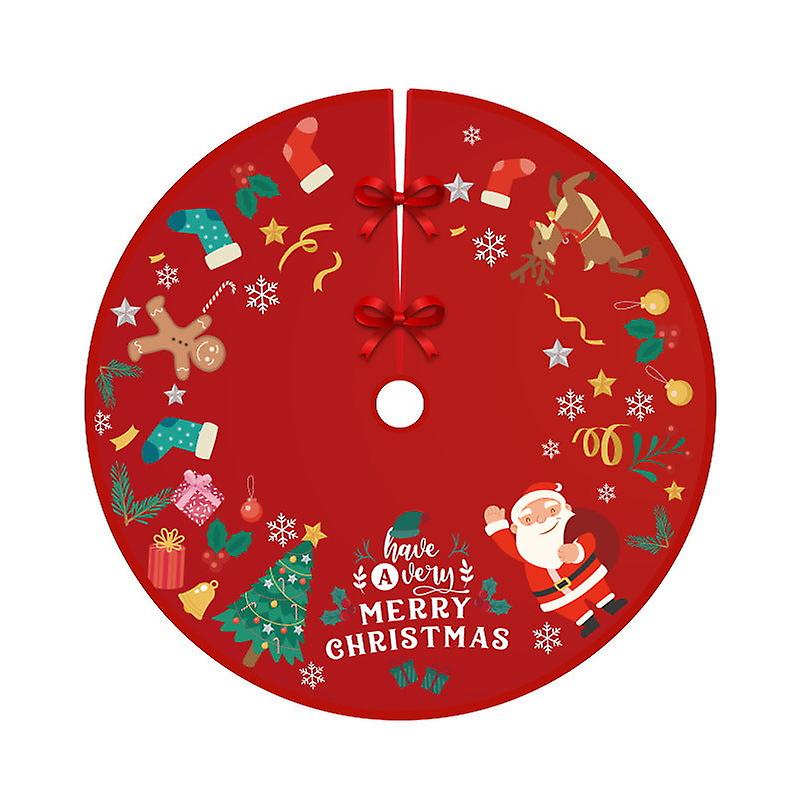 Xmas Christmas Party Scene Decoration 122cm Color Flannel Fabric Tree Skirt