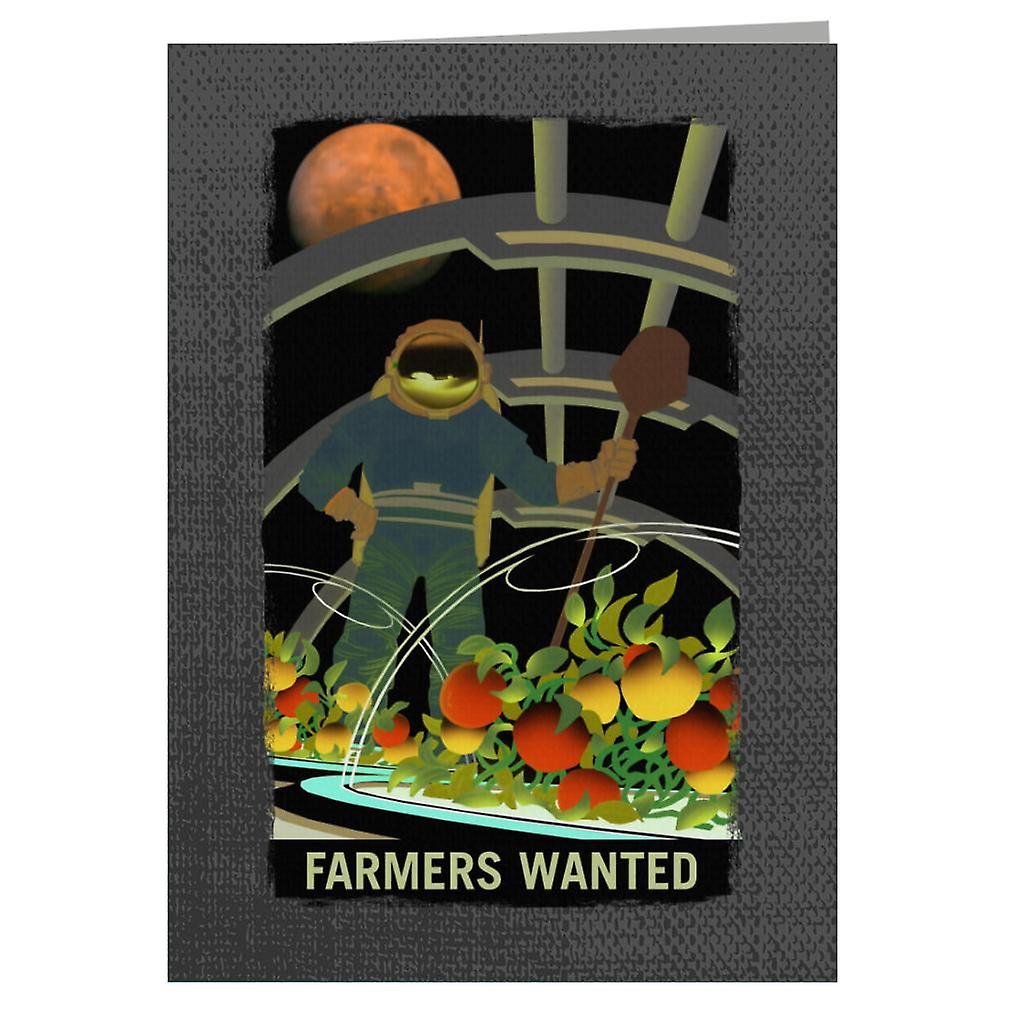 NASA Farmers Wanted Greeting Card