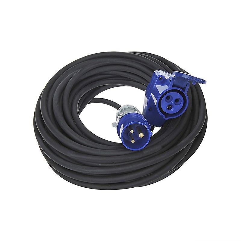 CEE Extension Cable 30M with CEE Angled Connector + Schuko Socket 3x2.5mm²