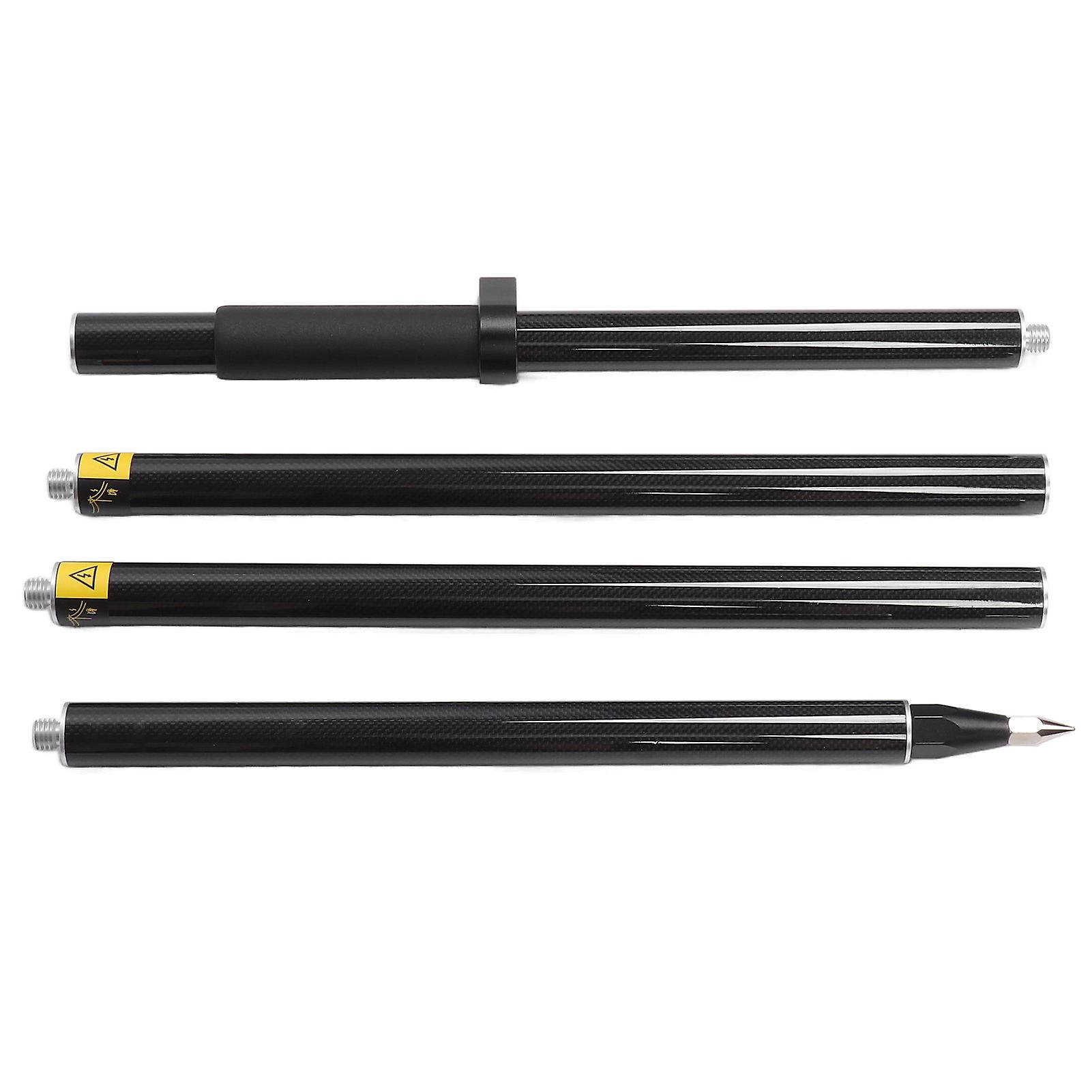 2 Meter 4 Section Survey Pole RTK GPS Carbon Fibre Surveying Prism Pole with Level Bubble 0mm Constant 