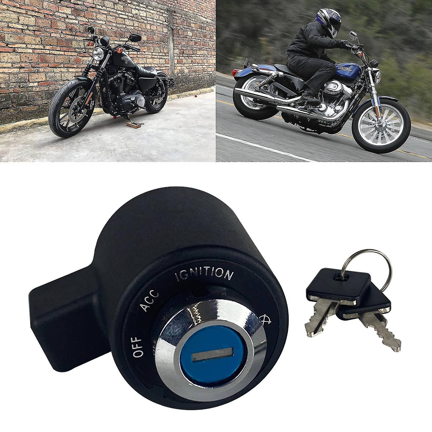 Fit For Sportster Xl 883 1200 1995-2003 Ignition Switch Tail Box Lock ...
