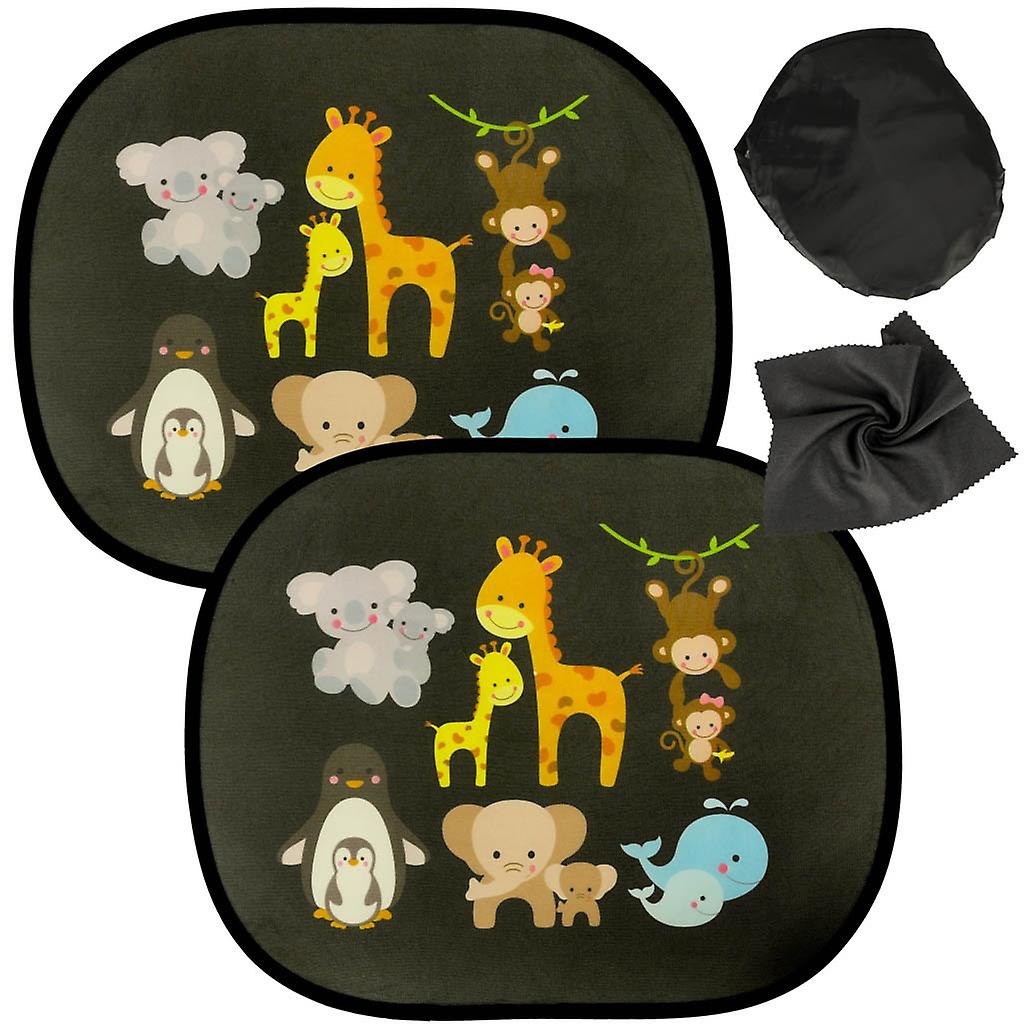 Static Curtain Sun Shade Car Window Cover Monkey