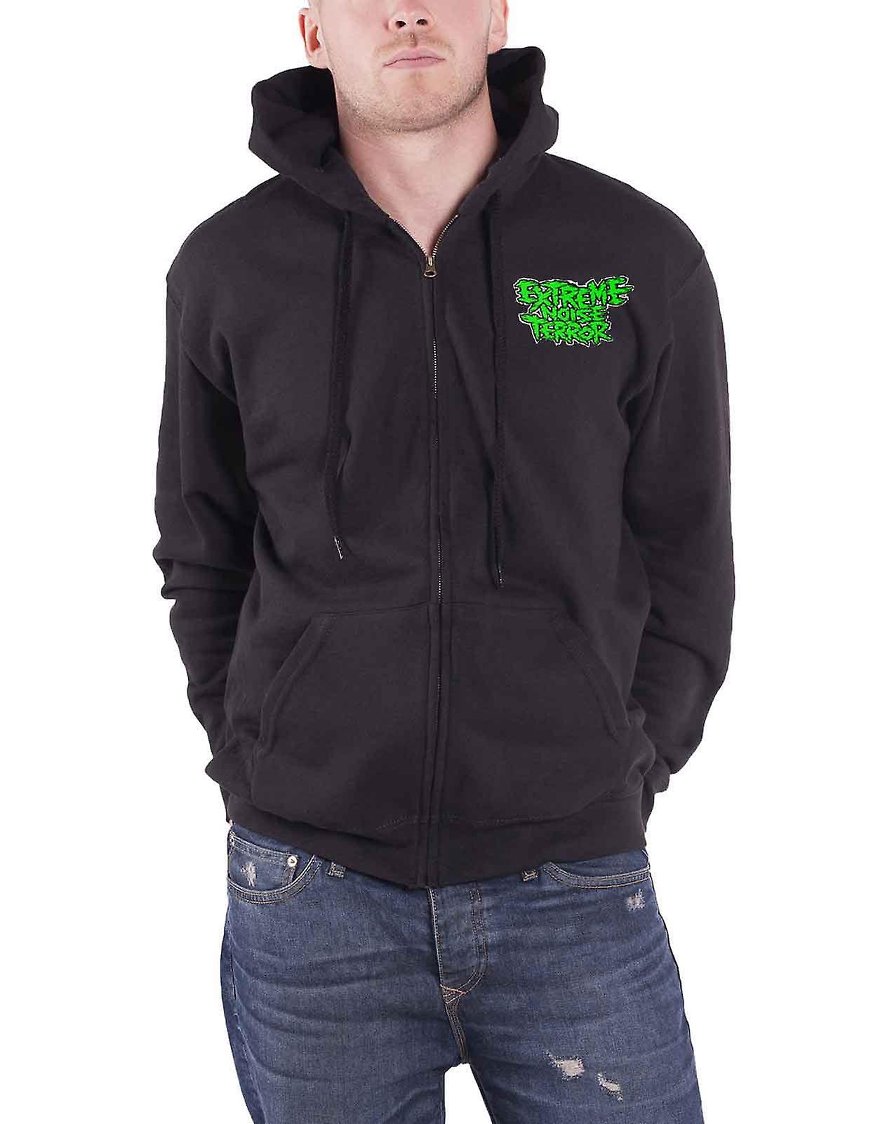 Extreme Noise Terror Hardcore Attack Zipped Hoodie