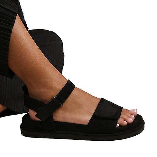 Where's That From Womens/Ladies Corfu Suede Multi Strap Touch Fastening Sandals