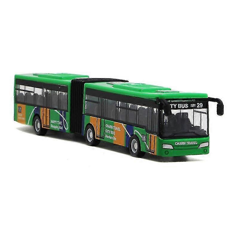 Children's Alloy Double Section Extended Bus Model Educational Toy