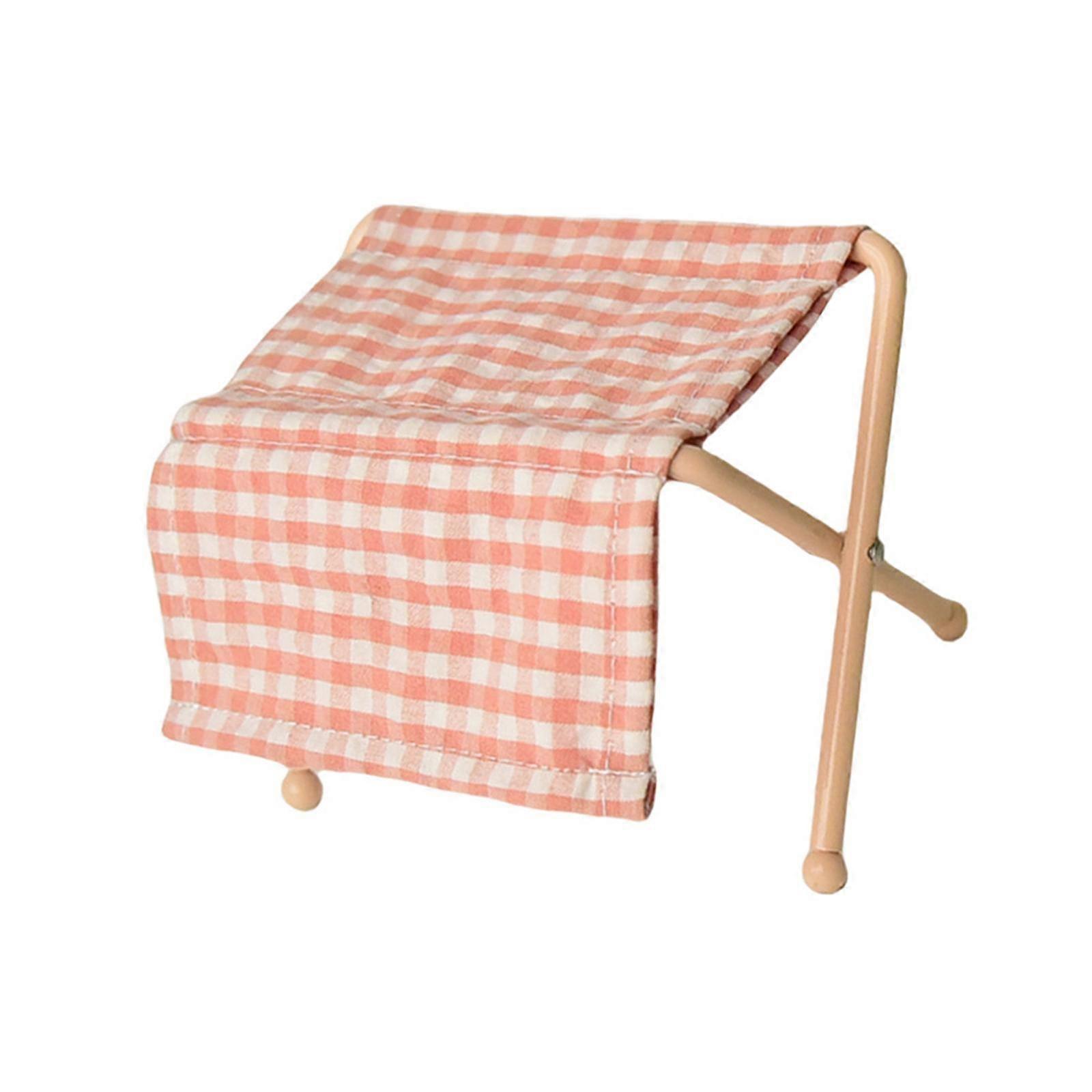 1/12 Miniature Changing Table Realistic Diaper Changing Station Fairy Garden Pink