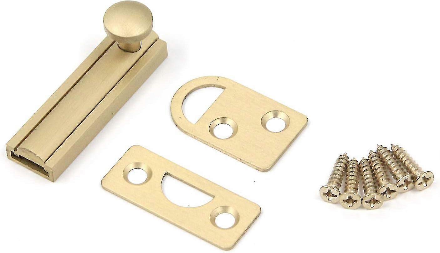 Solid Surface Bolt 2in Matte Barrel Bolt Lock Hardware Slide Surface Door Bolt