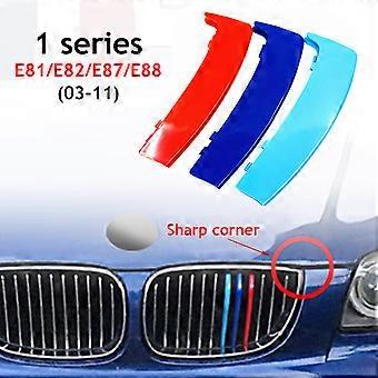 3X M Style 2 Style 3D Car Grille Grill Cover Clip Trim For BMW 1 Series E81 E82 E87 E88 2004 2005 2006 2007 2008 2009 2010 2011