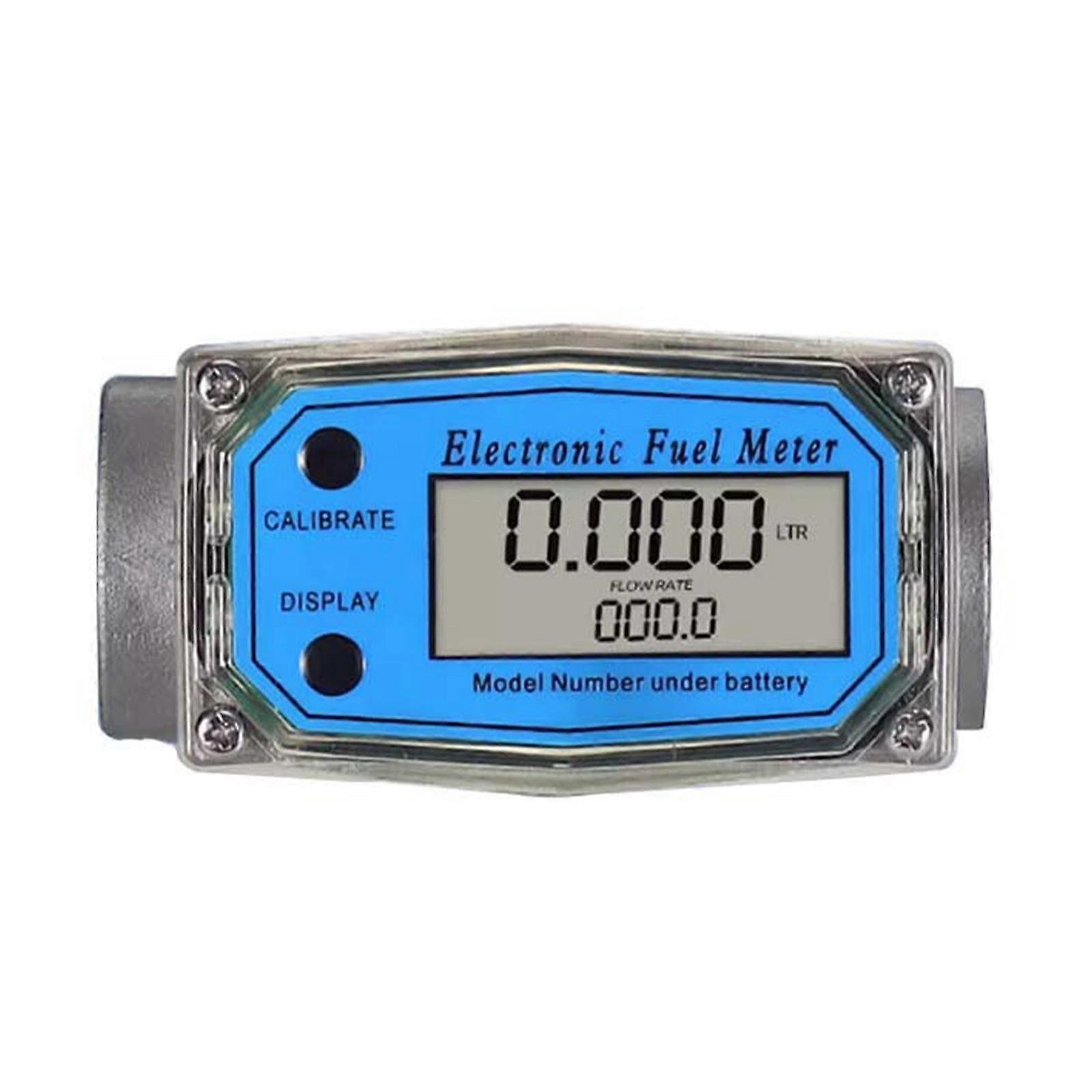 Turbine Flow Meter Professional Easy to Install Digital Display for Fuel 25mm