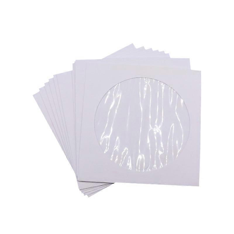 Protective Cd/dvd Storage Sleeves - 50-pack Clear Flap Envelopes