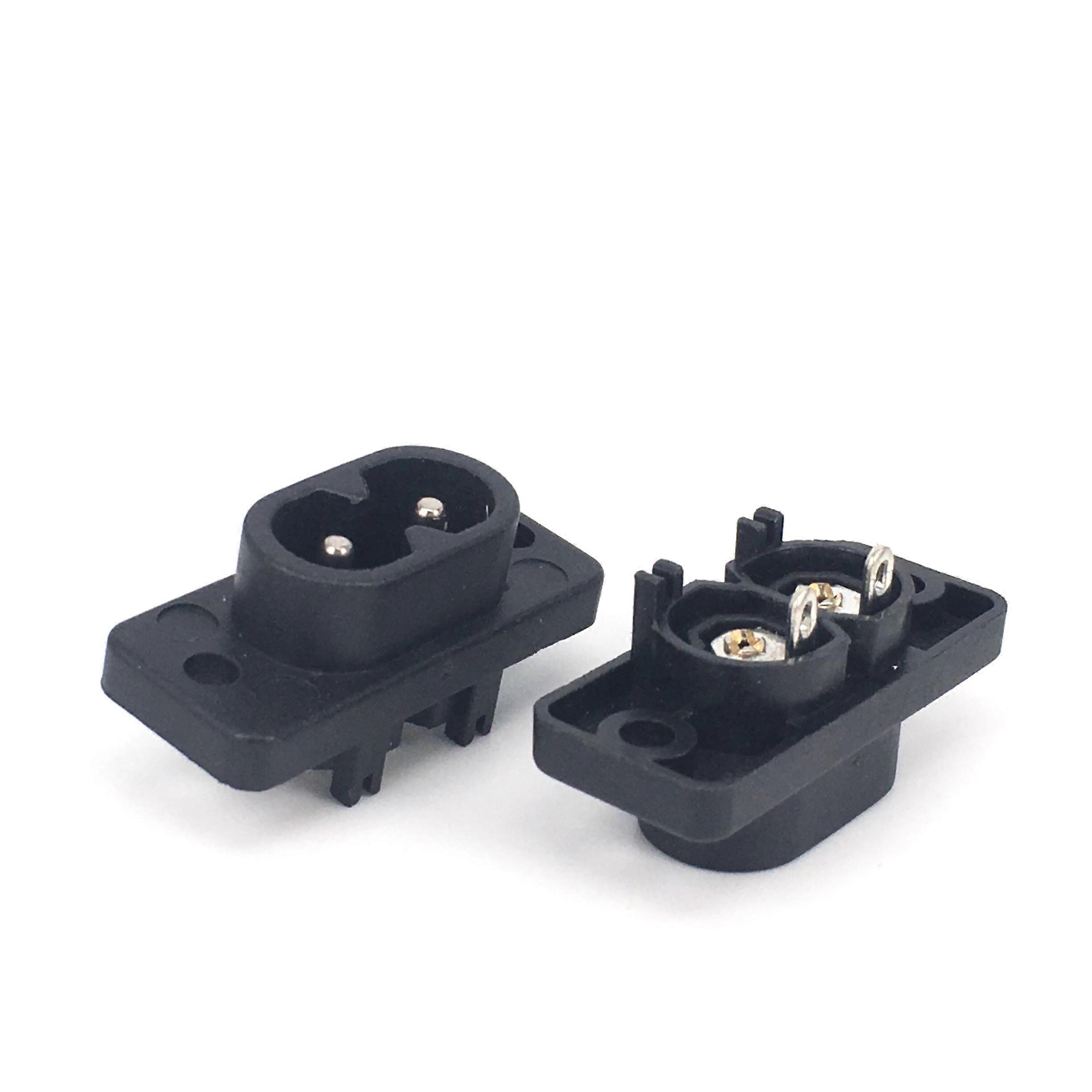 5pcs Iec 320 C8 Male Connector 3 Pin Pcb Panel Power Jack