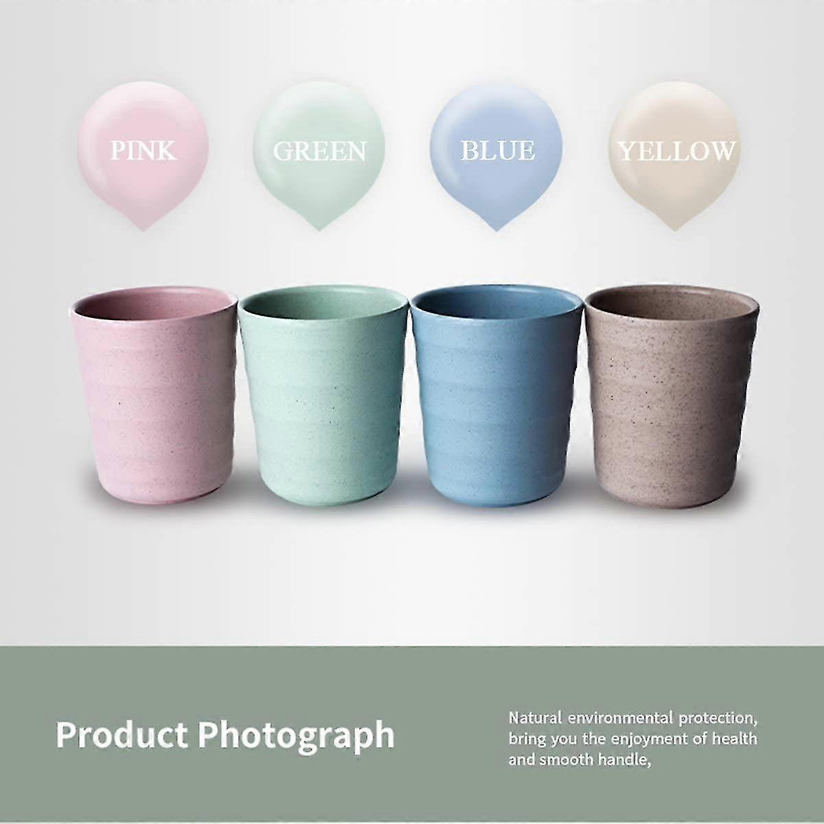 Eco-Friendly Wheat Straw Cup 200ml for Coffee Juice