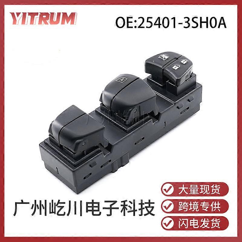 25401-3SH0A Εφαρμόσιμος στον κύριο διακόπτη ελέγχου παραθύρων αυτοκινήτων Nissan Tiida ηλεκτρικός διακόπτης ελέγχου παραθύρων