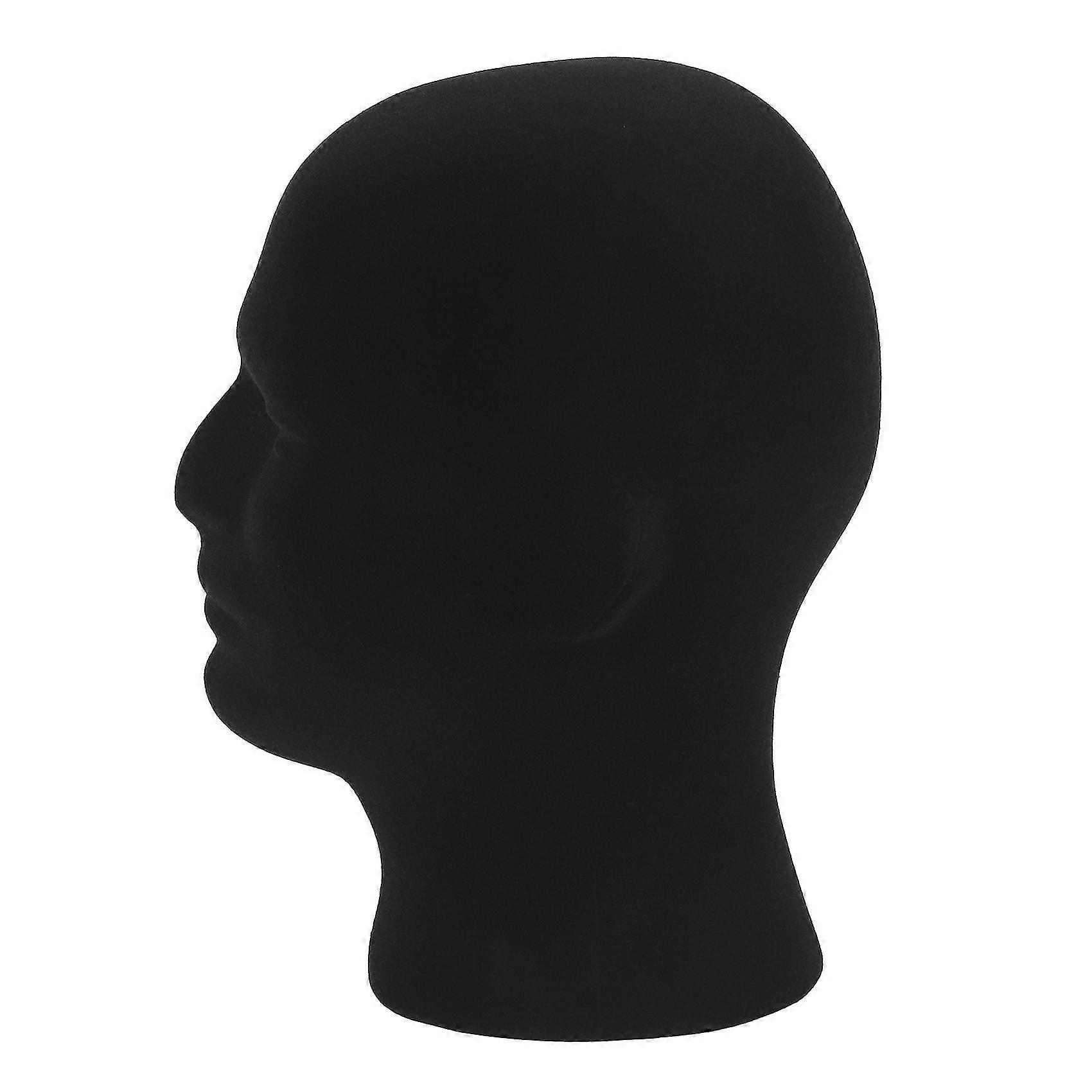 Mann Styrofoam Foam Mannequin Manikin Head Parykker Briller Cap Display Stativ Svart