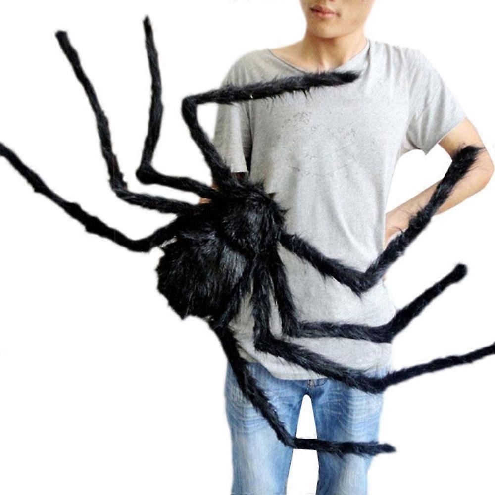 Halloween Party Black Plush Spider Decoration 90cm