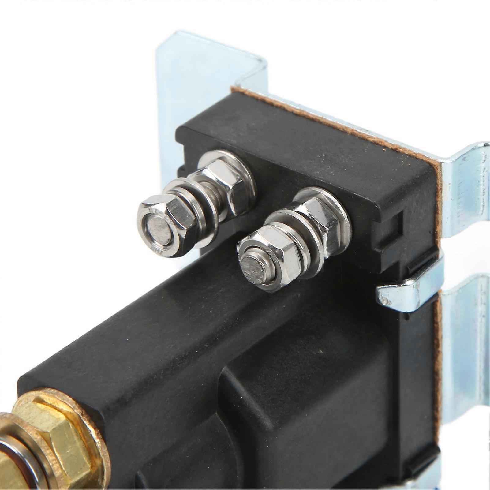 Startrelais, 500A 24V roestvrij staal 4-pins normaal open auto Auto Start- contactor Dubbele batterijen Isolatorbesturing Aan/uit-schakelaar