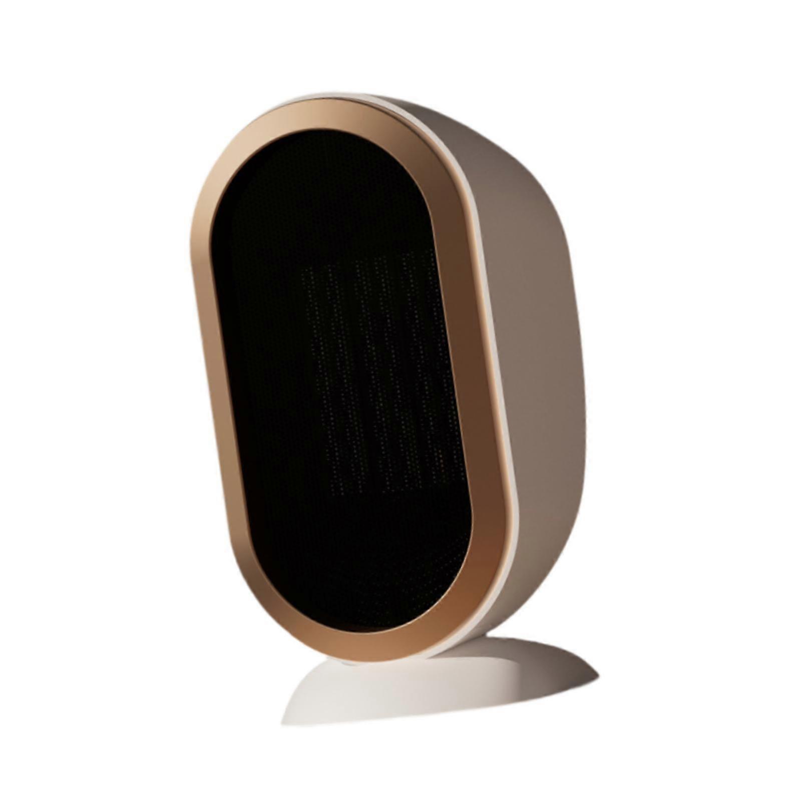 Space Heater PTC Fast Heating US Adapter Plug for Small Space Bedroom Office Beige