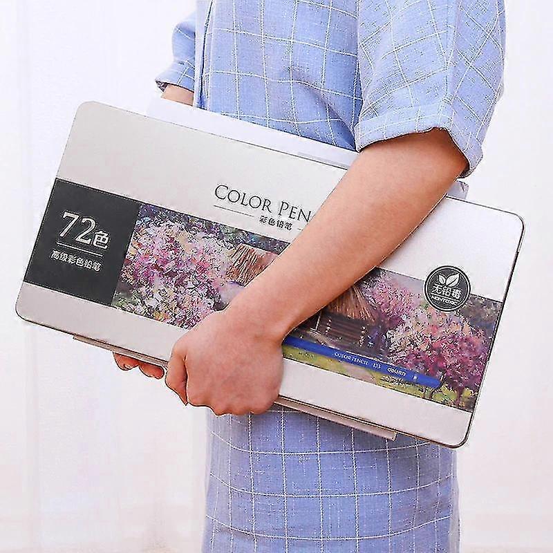 鉛筆オイル72色鉛筆ウッドグラフィティアイアンボックスフィルペンアドバンストカラーリードペインティング