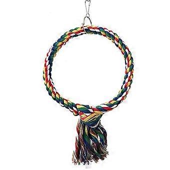 Cotton Rope Parrot Toy - Birdcage Decoration - Perched Chew Toy - Parrot Perch